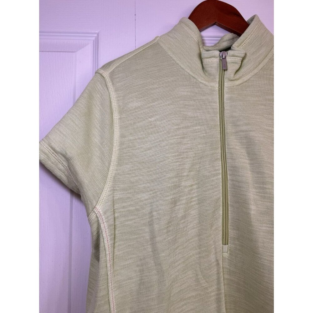 Tommy Bahama Sport Dress Womens Large Green Zip Mock Neck Pockets Casual - Picture 3 of 7